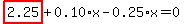 highlight_red%28+2.25+%29%2B0.10%2Ax-0.25%2Ax=0