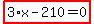 highlight_red%28+3%2Ax-210=0+%29