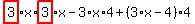 highlight_red%28+3+%29%2Ax%2Ahighlight_red%28+3+%29%2Ax-3%2Ax%2A4%2B%283%2Ax-4%29%2A4
