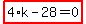 highlight_red%28+4%2Ak-28=0+%29