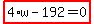 highlight_red%28+4%2Aw-192=0+%29