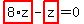 highlight_red%28+8%2Az+%29-highlight_red%28+z+%29=0