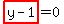 highlight_red%28+y-1+%29=0