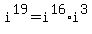 i%5E19=i%5E16%2Ai%5E3