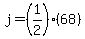 j=(1/2)(68)