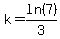 k=ln%287%29%2F3