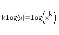 k+log+%28x%29=log%28%28x%5Ek%29%29