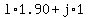 l%2A1.90+%2B+j%2A1%2C20+=+100%2A1.48