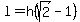 l=h%28sqrt%282%29-1%29