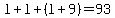 l+%2B+l+%2B+%28l%2B9%29+=+93