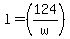 l+=+%28124%2Fw%29