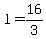 l = 16/3