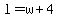 l+=+w+%2B+4