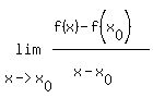lim%28x-%3Ex%5B0%5D%2C%28f%28x%29-f%28x%5B0%5D%29%29%2F%28x-x%5B0%5D%29%29