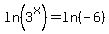 ln%283%5Ex%29=ln%28-6%29