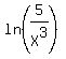 ln%285%2FX%5E3%29