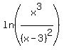 ln+%28x%5E3%2F%28x-3%29%5E2%29