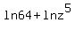 ln+64+%2B+ln+z%5E5