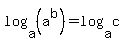 log( a, (a^b) ) = log( a, c )