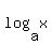 log( a, x )