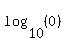 log%2810%2C%280%29%29
