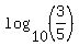 log%2810%2C%283%2F5%29%29