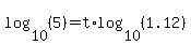 log%2810%2C%285%29%29=t%2Alog%2810%2C%281.12%29%29