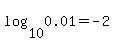 log%2810%2C0.01%29+=+-2