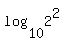 log%2810%2C2%5E2%29