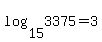 log%2815%2C3375%29+=+3%29
