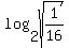 log%282%2C+sqrt%281%2F16%29%29