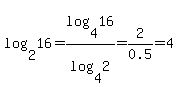 log%282%2C16%29+=+log%284%2C16%29%2Flog%284%2C2%29+=+2%2F0.5+=+4