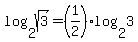 log%282%2Csqrt%283%29%29+=+%281%2F2%29%2Alog%282%2C3%29