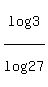 log%283%29%2Flog%2827%29