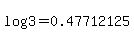 log%283%29+=+0.47712125