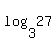 log%283%2C27%29