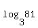 log(3,81)
