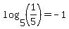 log%285%2C%281%2F5%29%29+=+-1