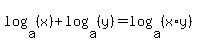 log%28a%2C+%28x%29%29+%2B+log%28a%2C+%28y%29%29+=+log%28a%2C+%28x%2Ay%29%29