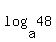 log%28a%2C48%29