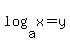 log%28a%2Cx%29+=+y