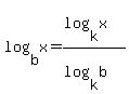 log%28b%2Cx%29+=+%28log%28k%2Cx%29%29+%2F+%28log%28k%2Cb%29%29