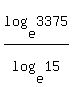 log%28e%2C3375%29%2Flog%28e%2C15%29