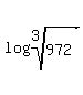 log+%28root%283%2C972%29%29