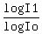 log+I1%2Flog+Io