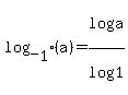 log_%5B1%5D%28a%29=log%28a%29%2Flog%281%29