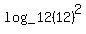 log_12+%2812%29%5E2