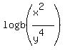logb%28%28x%5E2%29%2F%28y%5E4%29%29