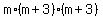 m%2A%28m+%2B+3%29%2A%28m+%2B+3%29