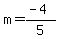 m=%28-4%29%2F5
